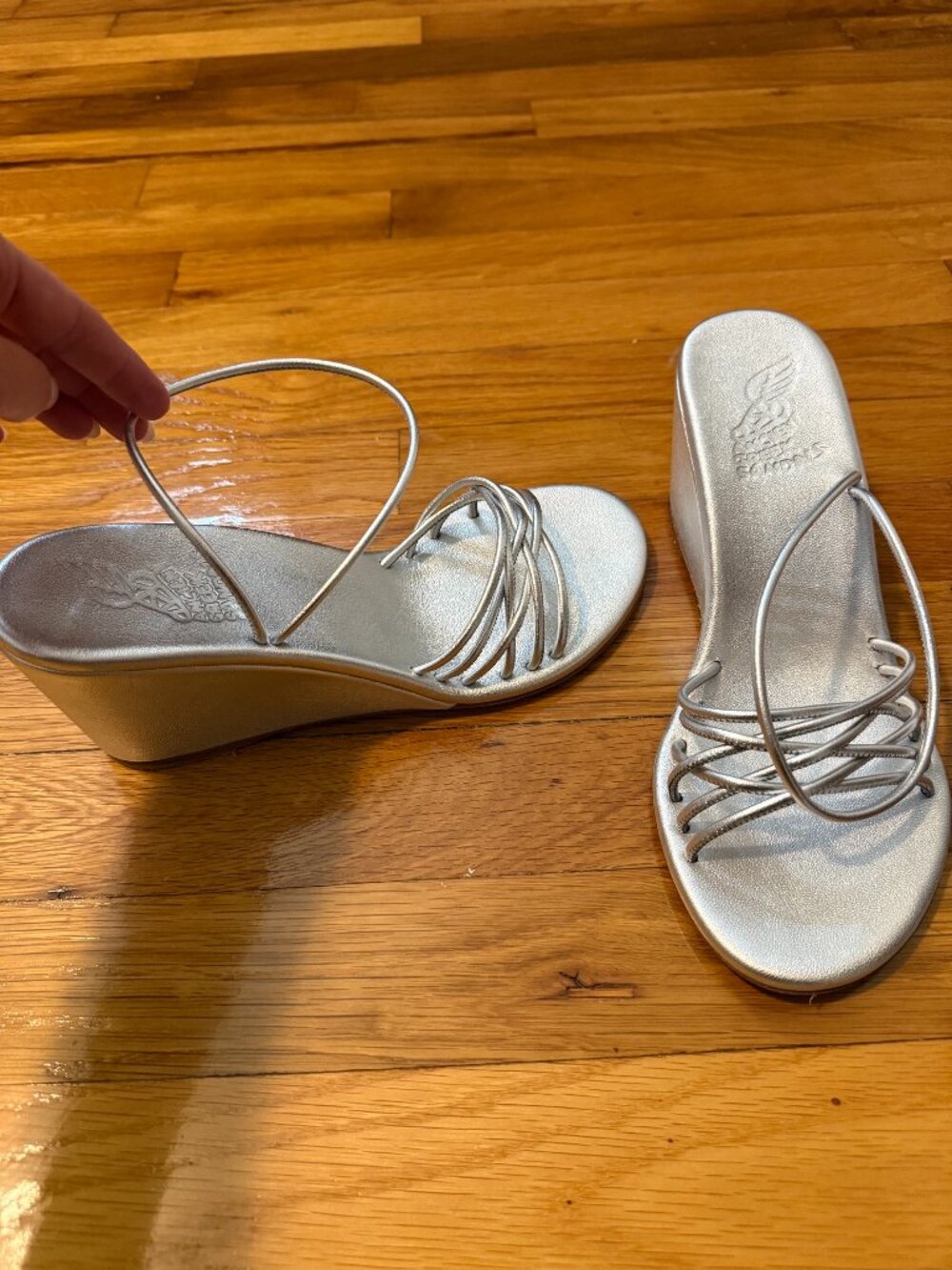 Ancient Greek Silver Wedge Sandal